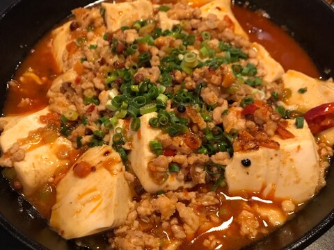 スキレットで作る熱々な麻婆豆腐